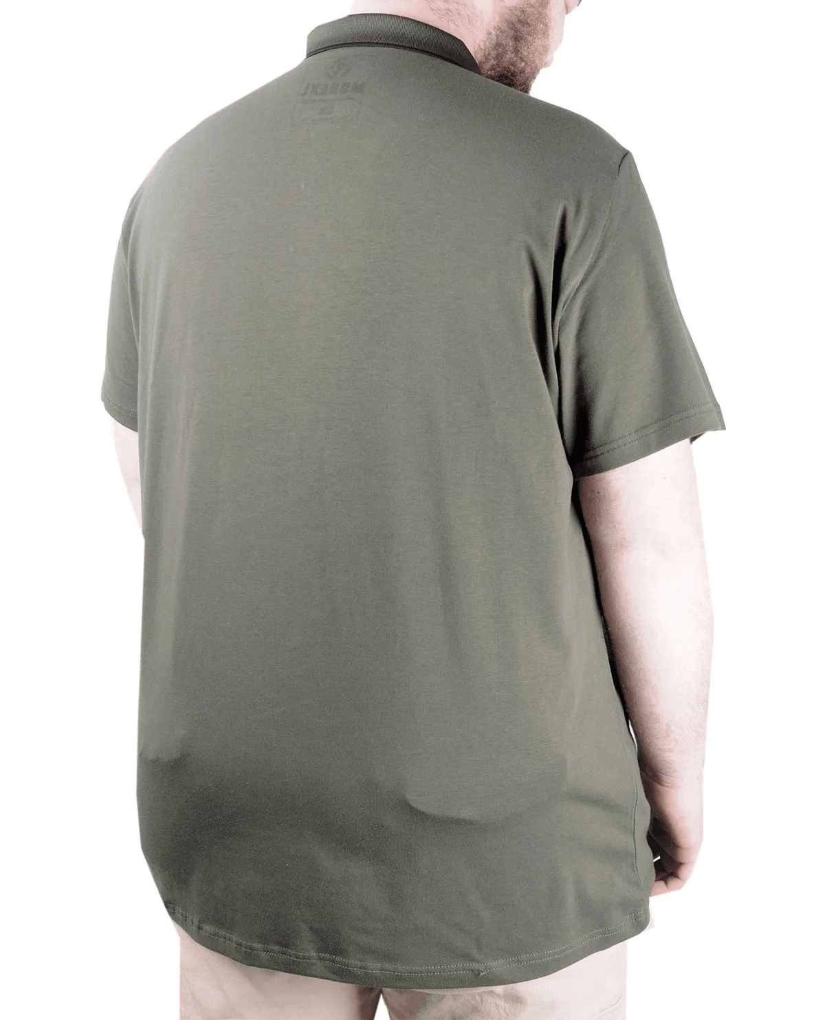 Büyük Beden T shirt Polo Likralı Süprem Cepli 21558 Haki