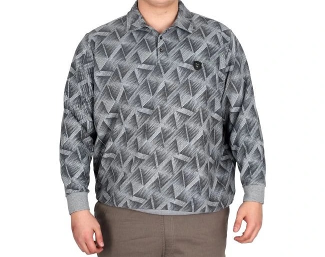 Büyük Beden Erkek Sweat Desenli 24440 Grimelanj