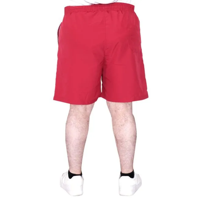 Büyük Beden Erkek Deniz Şortu White Line 21451 Bordo