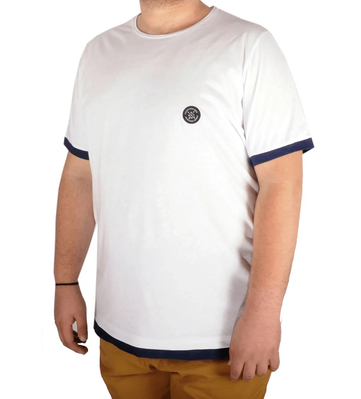  Büyük Beden Tshirt Byaka Choose Your Mode 21157 Beyaz
