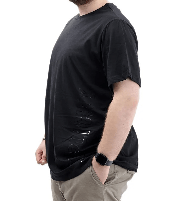 Büyük Beden Baskılı Erkek T-Shirt Bisiklet Yaka SIMPLICITY U24046