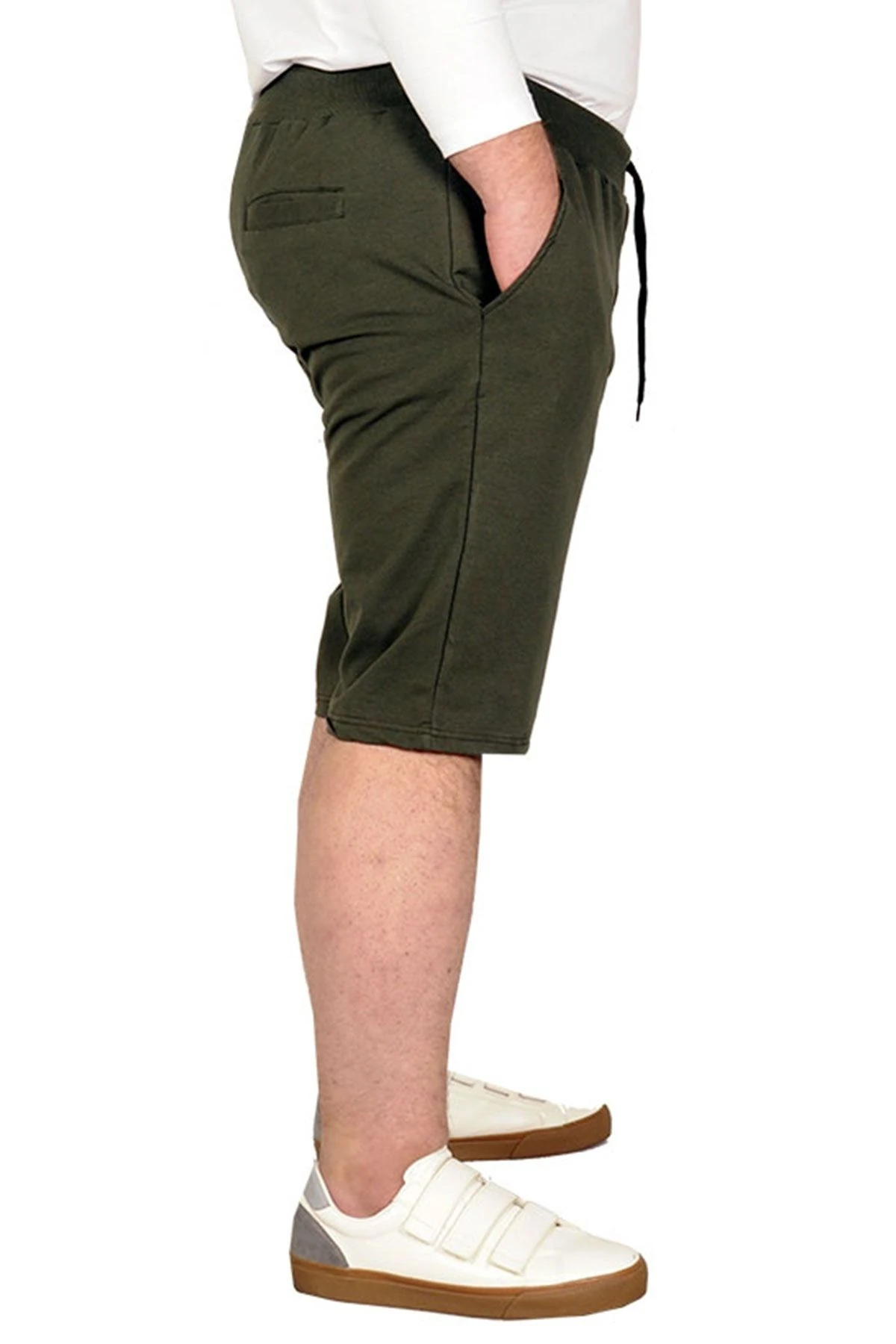Mode Xl Büyük Beden Erkek Kapri Straight Basic C20500 Haki