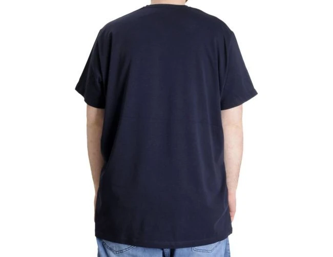 Büyük Beden T-Shirt V Yaka Likralı 20150 Lacivert