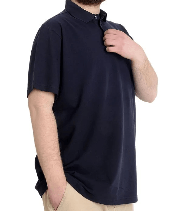 Büyük Beden Erkek T-shirt Polo ABSOLUTE DESTINY 23335 Lacivert