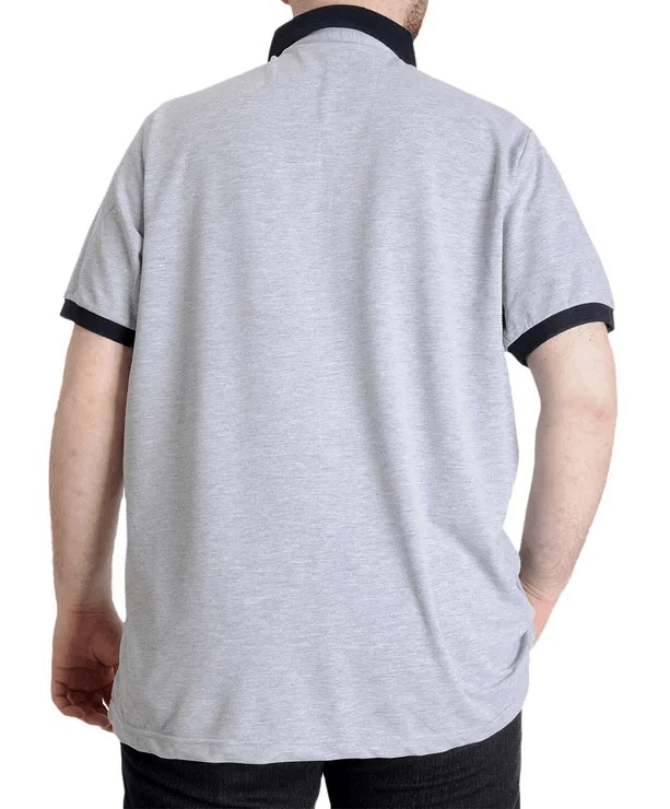 Büyük Beden Erkek Polo T-shirt HIGH 23346 Grimelanj