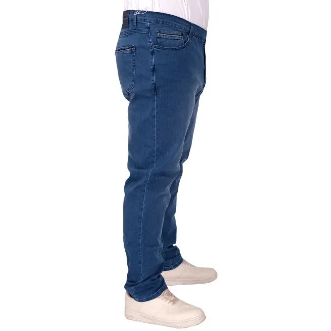 büyük beden pantolon 22908 A.Mavi