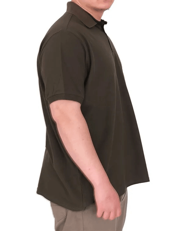 Büyük Beden Erkek T-Shirt Polo Yaka YOURSELF U25310 Haki