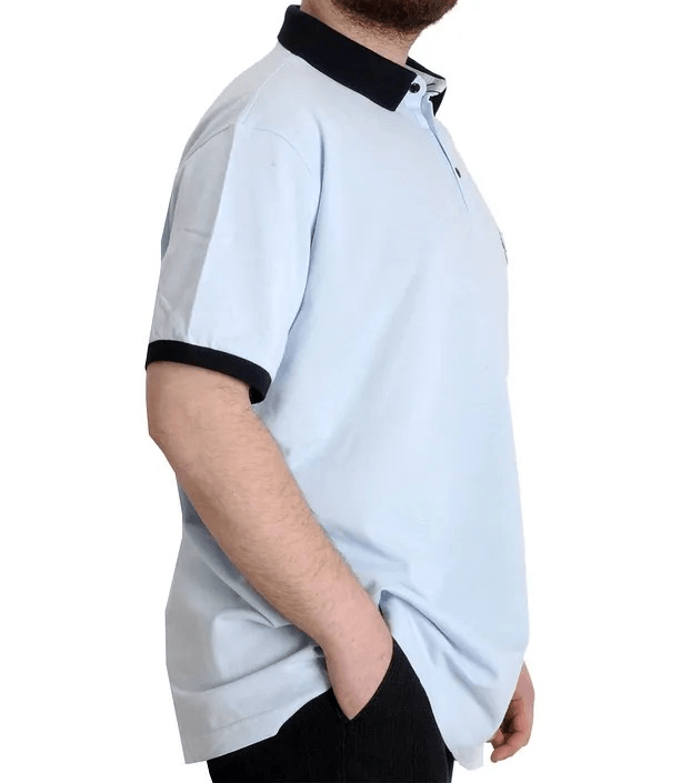Büyük Beden Erkek Polo T-shirt 1991 23341 Mavi