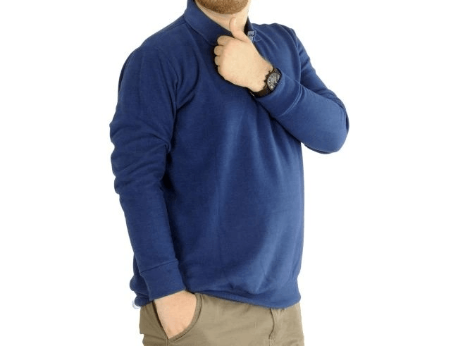 Erkek Sweatshirt Polo Vnz Selanik 20440 İndigo