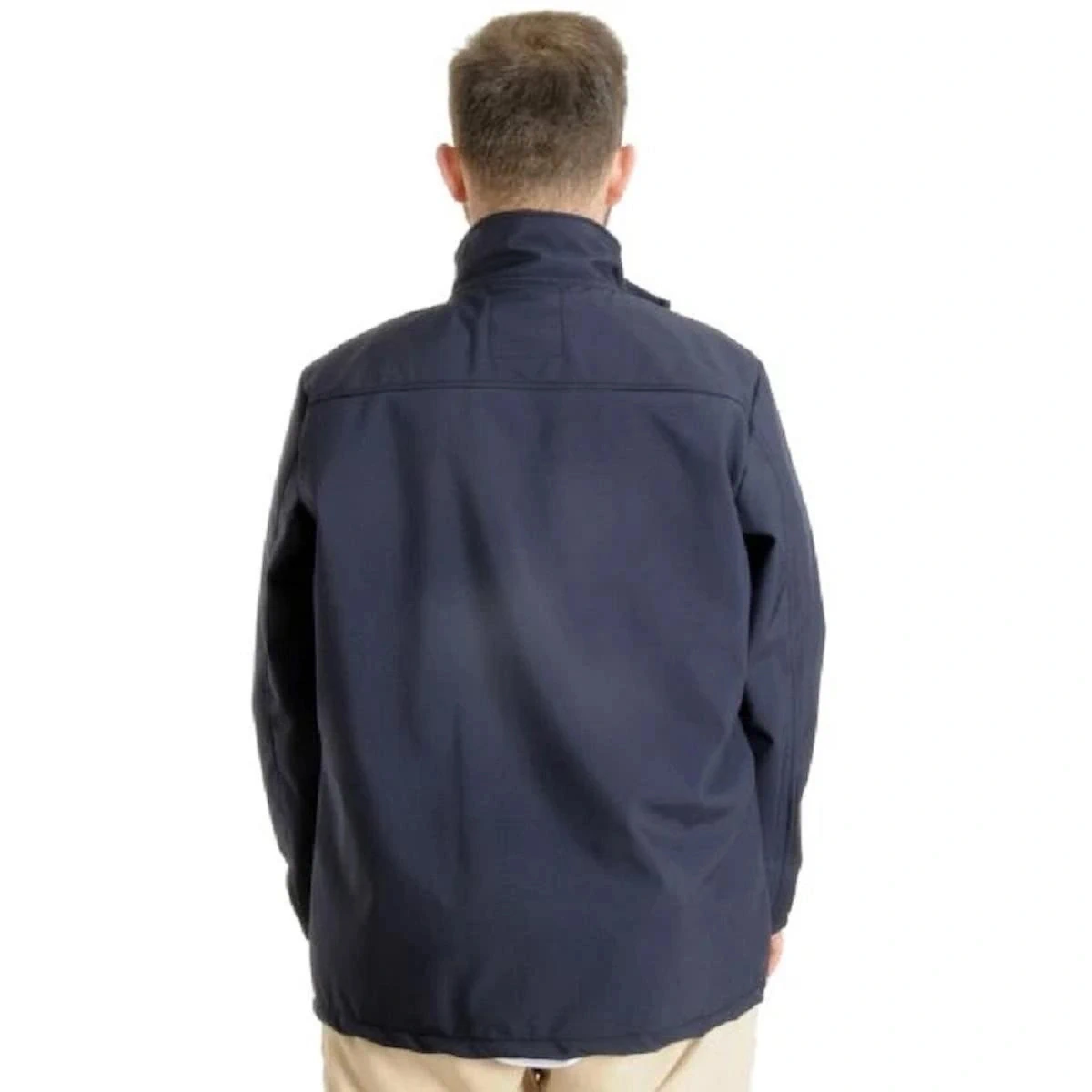 Büyük Beden Erkek Mont Basic Waterproof 21232 Lacivert