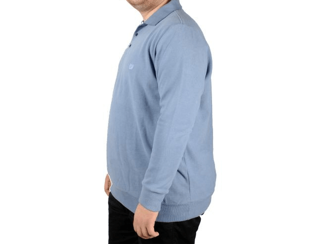 Erkek Sweatshirt Polo Vnz Selanik 20440 Mavi