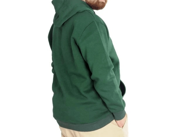 Erkek Sweatshirt Kapşonlu Pocket Basic 20562 Nefti