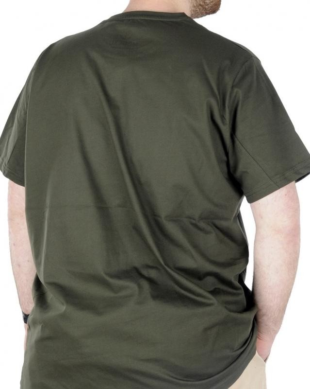 Büyük Beden Erkek Tshirt Bisiklet Yaka Basic 20031 Haki