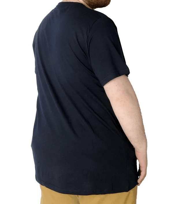 Büyük Beden T-shirt Baskılı Future 22154 Lacivert