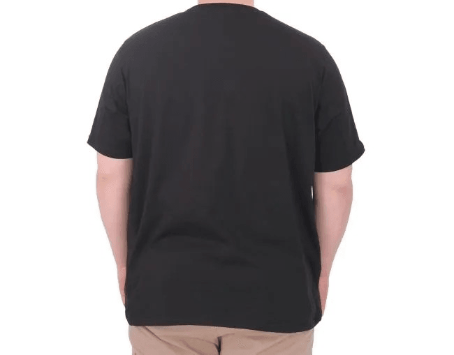 Büyük Beden Erkek Baskılı T-Shirt Palm Dream U25026 Siyah