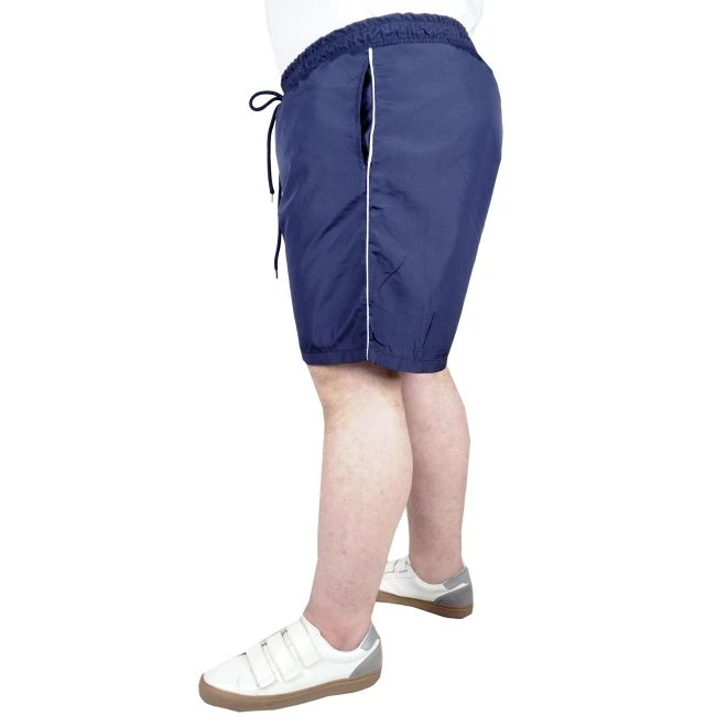 Büyük Beden Deniz Şortu White Line 21451 Lacivert