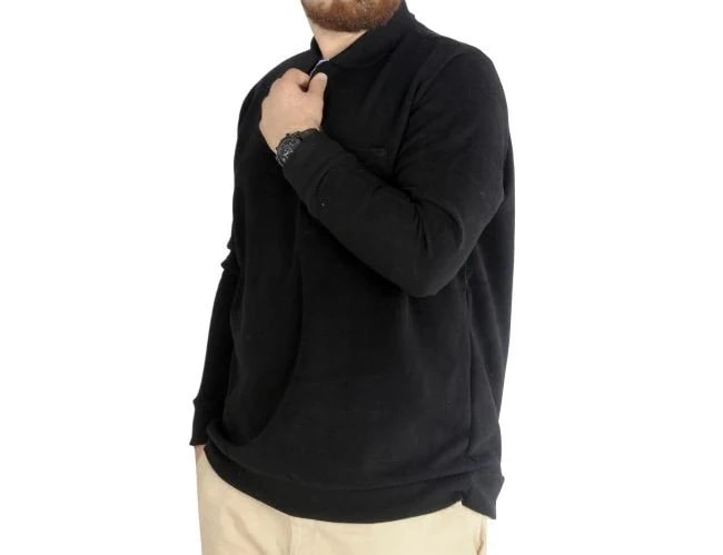 Erkek Sweat Polo Cepli Selanik Basic 20441 Siyah