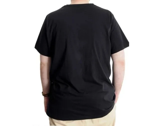 Büyük Beden Erkek T-shirt Basic 20031 Siyah
