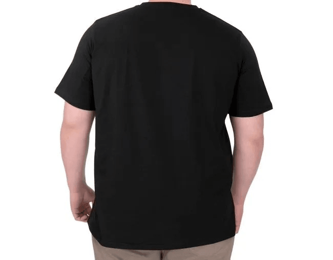 Büyük Beden Erkek T-Shirt Bisiklet Yaka Statue 25004 Siyah
