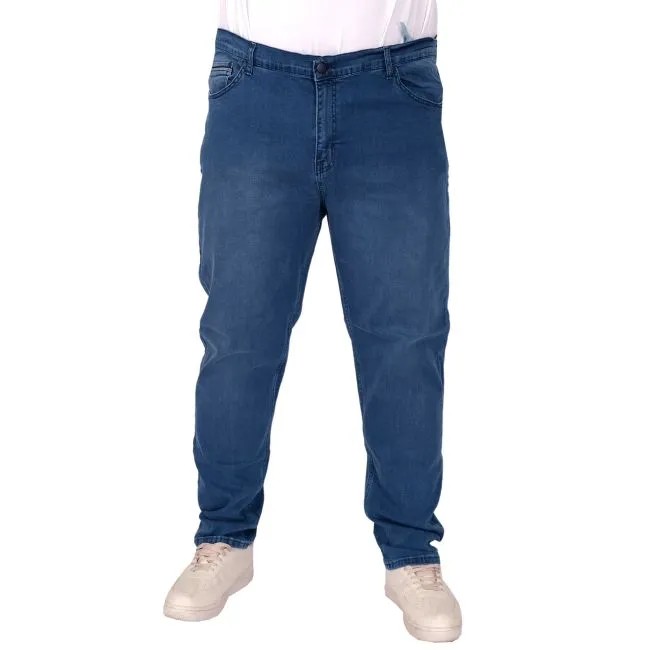 büyük beden pantolon 22908 A.Mavi