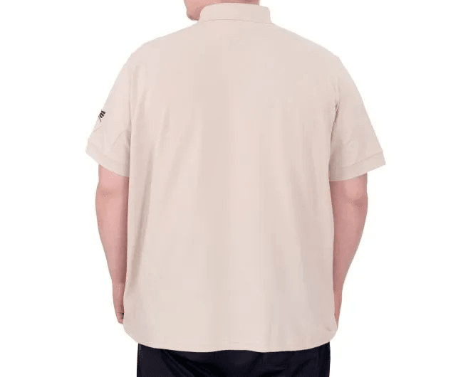 Büyük Beden Erkek T-Shirt Pike Polo Yaka U25305 Bej