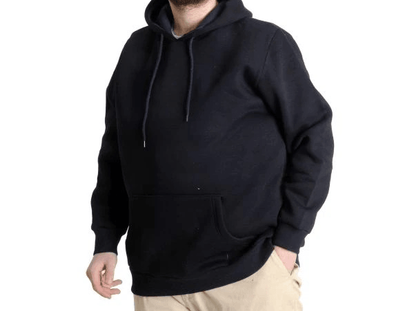 Erkek Sweatshirt Kapşon Pocket Basic 20562 Lacivert