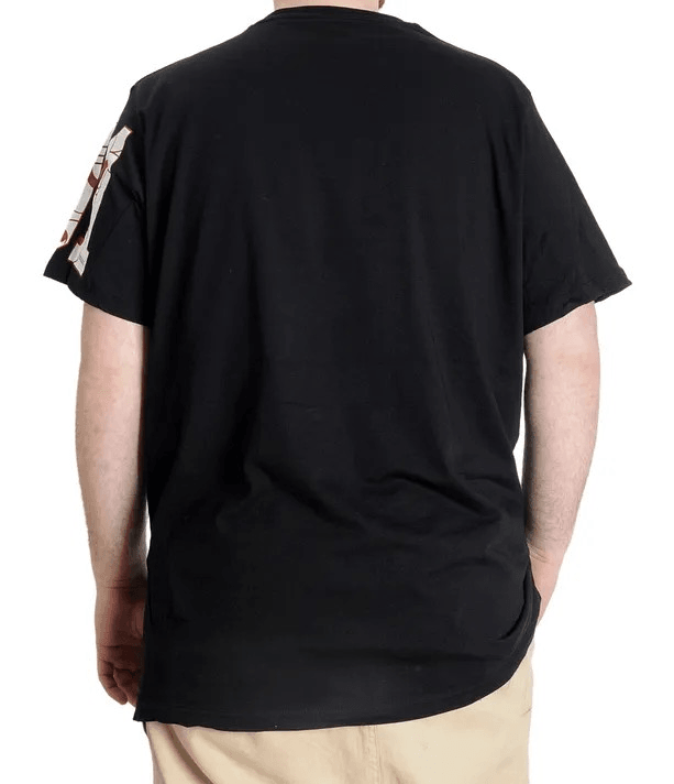 Büyük Beden Erkek T-shirt 91 23153 Siyah