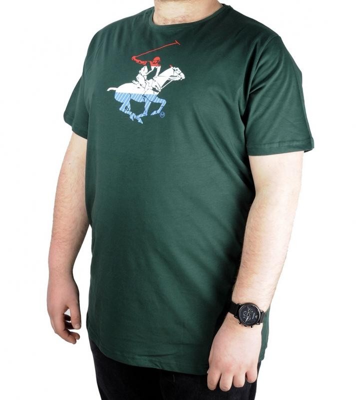 Erkek T Shirt Bis Yaka Horserace 22138 Nefti