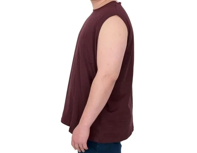 Büyük Beden Erkek Atlet Nakışlı U25101 Mürüdm