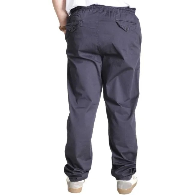 Büyük Beden Pantolon Keten Jogger Milano 21913 Lacivert