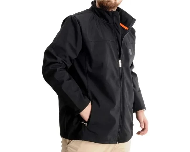 Büyük Beden Erkek Mont Waterproof Softshell 21232 Siyah