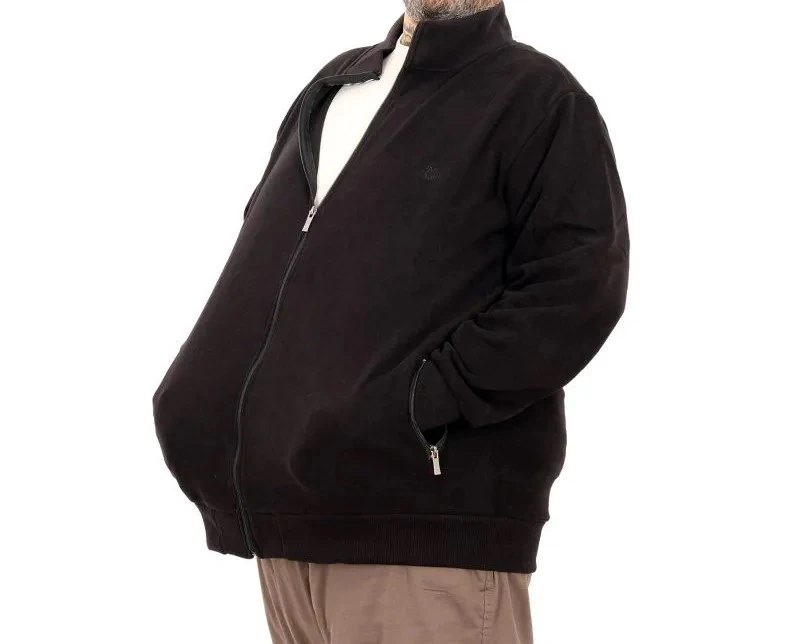 Erkek Büyük Beden Hırka Fermuarlı U24442