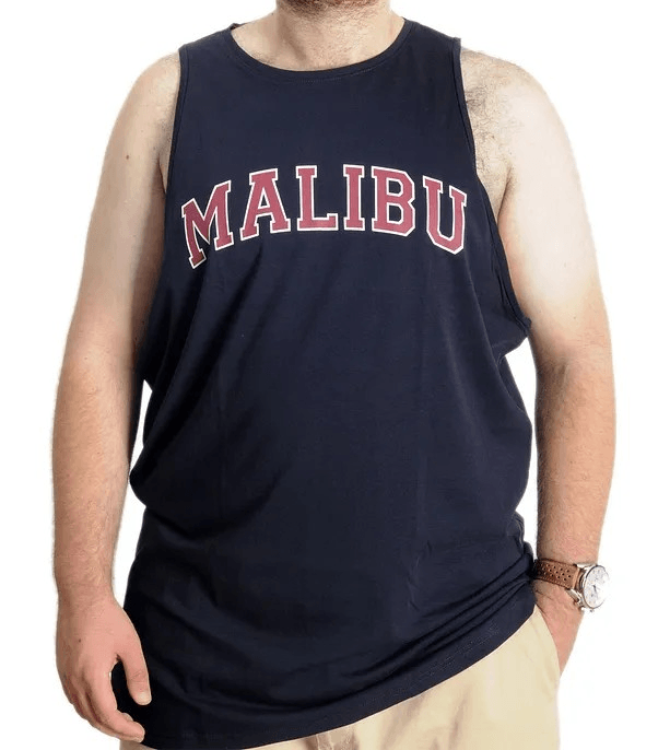 Büyük Beden Erkek Tshirt Kolsuz Malibu 22129 