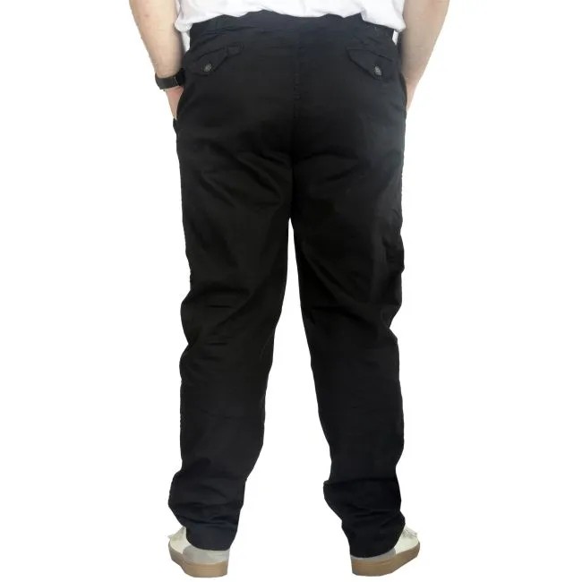 Büyük Beden Pantolon Keten Jogger Milano 21913 Siyah