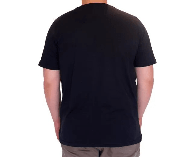 Büyük Beden Erkek T-Shirt Bisiklet Yaka TIGER Baskılı 25007 Lacivert
