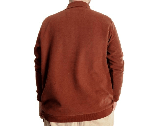 Büyük Beden Erkek Sweat Polo Selanik Basic 20441 Tarçın