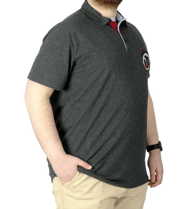 Büyük Beden T-Shirt Polo 73 22332 Antrasit