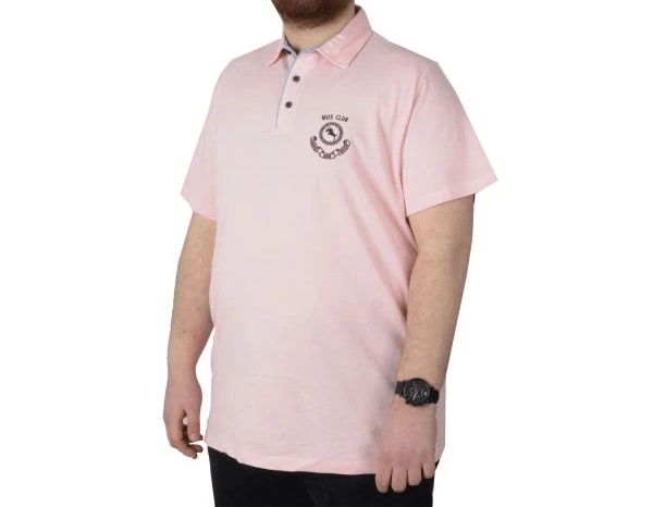 Büyük Beden Erkek T-Shirt Polo MDX Club 22305 Somon - somon