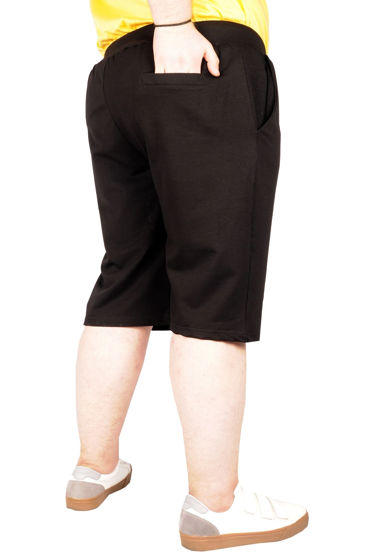 Büyük Beden Erkek Kapri Straight Basic C20500 Siyah