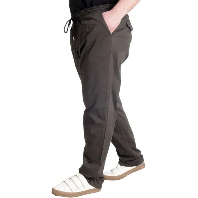 Büyük Beden Pantolon Keten Jogger Milano 21913 Haki