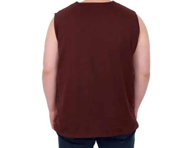 Büyük Beden Erkek Atlet Nakışlı U25101 Mürüdm