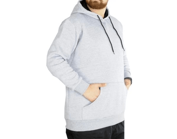 Erkek Sweatshirt Kapşonlu Pocket Basic 20562 Grimelanj