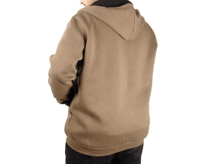 Erkek Sweatshirt Kapşonlu Zippered Basic 20543 Haki