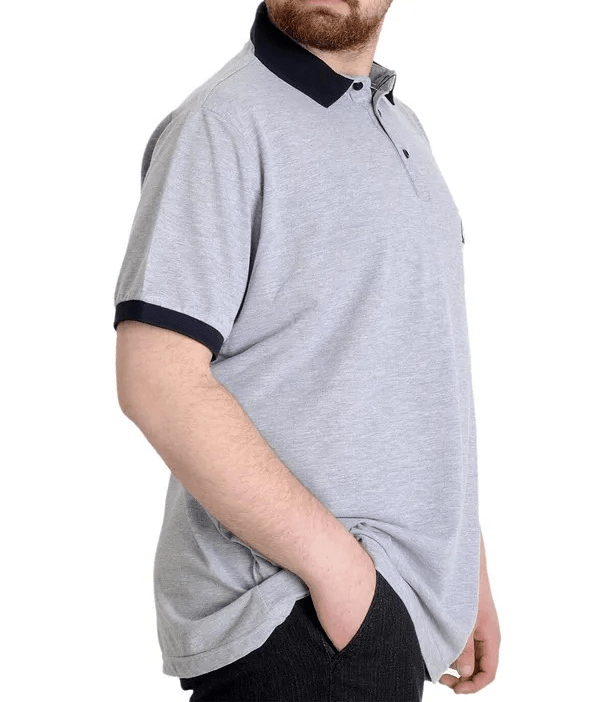 Büyük Beden Erkek Polo T-shirt HIGH 23346 Grimelanj