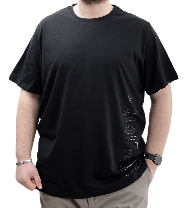 Büyük Beden Baskılı Erkek T-Shirt Bisiklet Yaka SIMPLICITY U24046