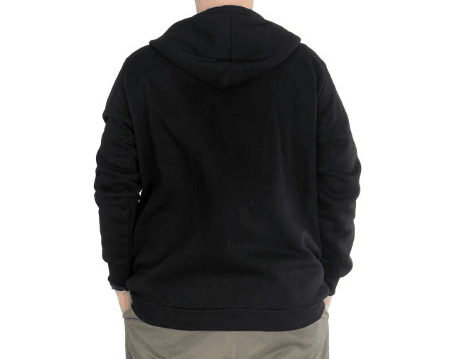 Erkek Sweatshirt Kapşonlu Zippered Basic 20543 Siyah