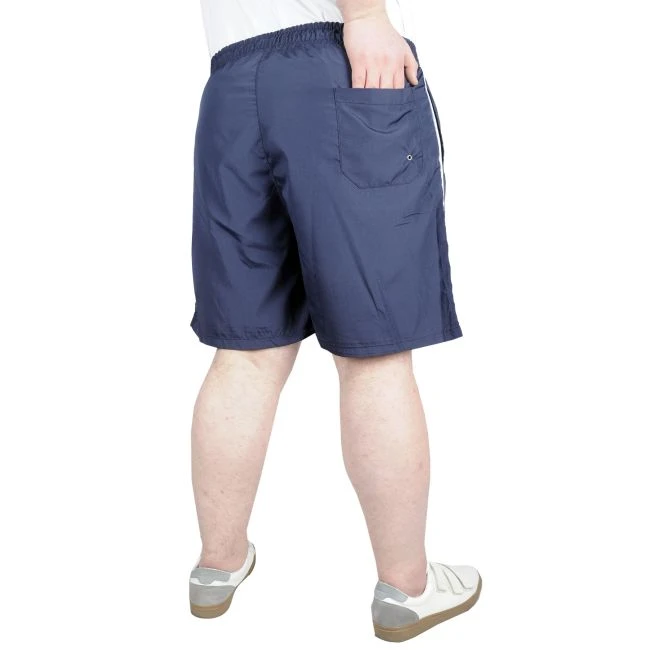 Büyük Beden Deniz Şortu White Line 21451 Lacivert