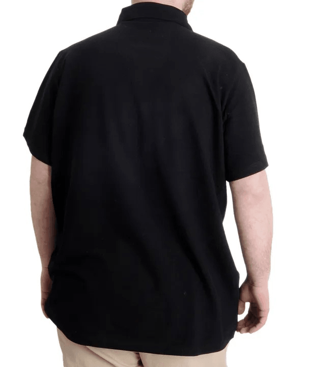 Büyük Beden Erkek T-shirt Polo CHOOSE YOUR MODE 23321 Siyah