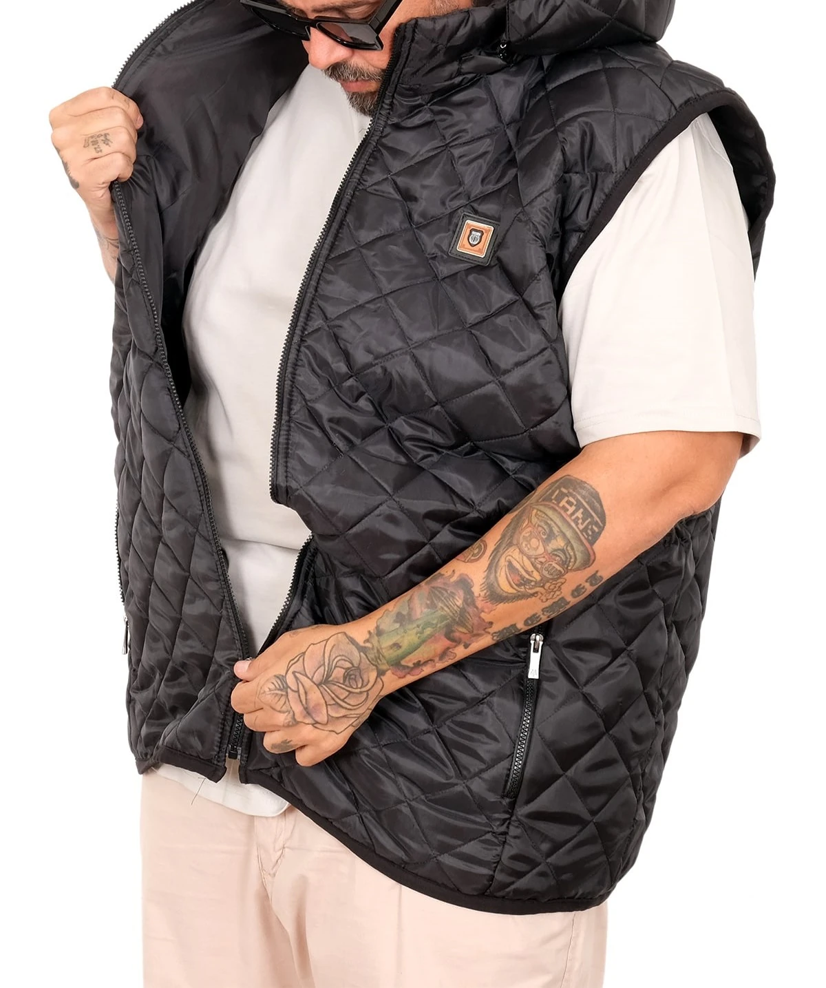 Büyük Beden Yelek Kapitone Kapsonlu 25711