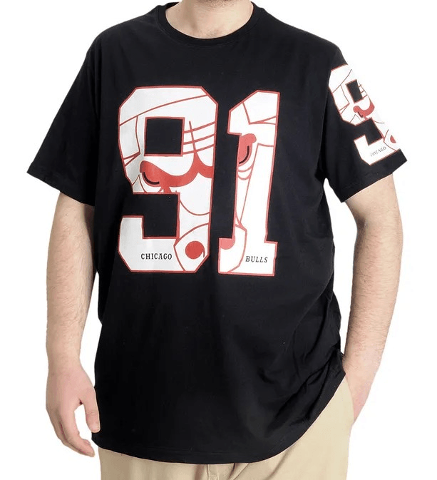 Büyük Beden Erkek T-shirt 91 23153 Siyah